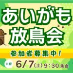 6/7(土)開催のあいがも放鳥会を5/1(木)から事前申し込み開始いたします！